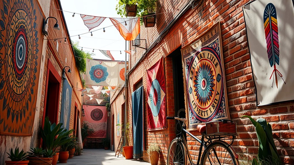 colorful eclectic urban murals