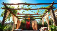 constructing a stylish outdoor shelter