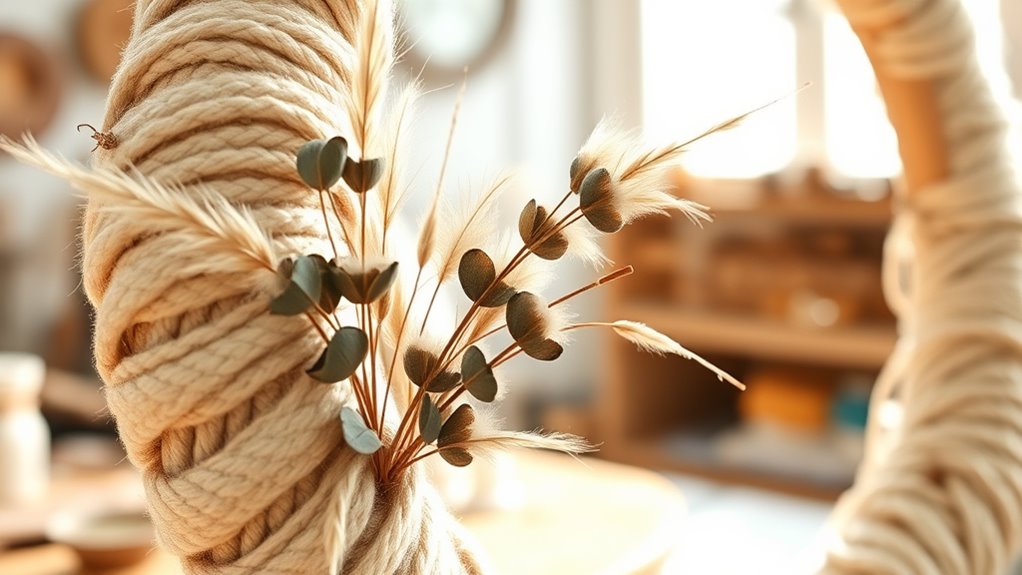 create a bohemian floral wreath