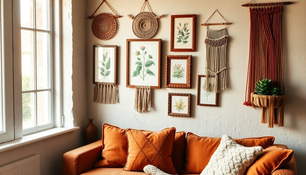 create balanced eclectic display