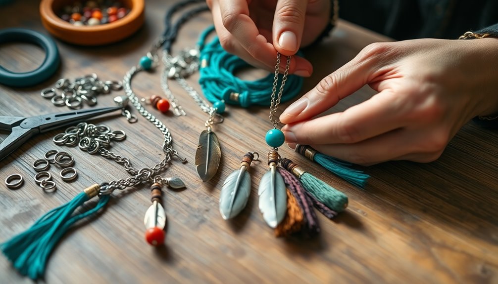 create unique boho jewelry