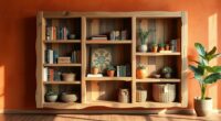 create your own boho bookshelf