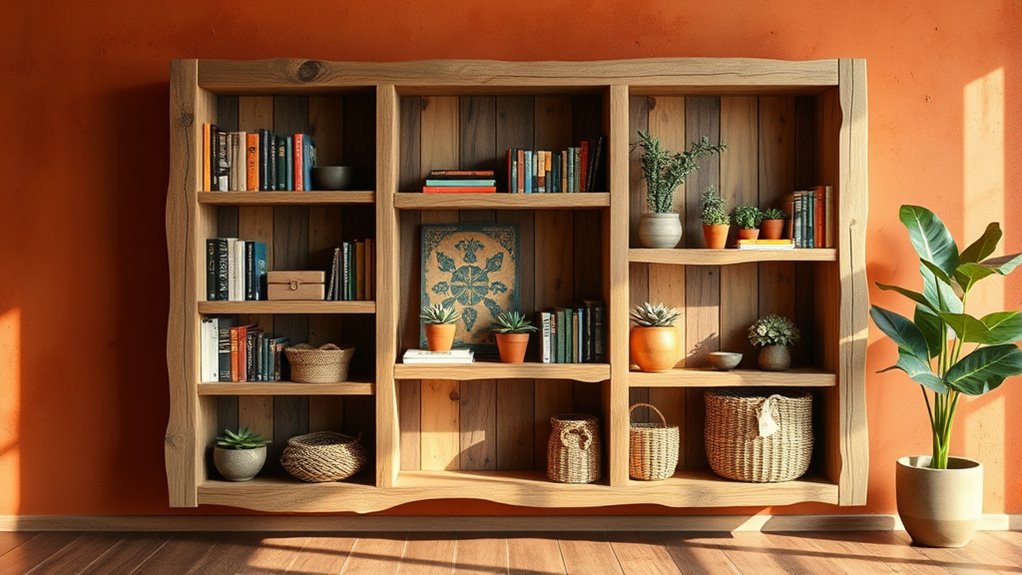 create your own boho bookshelf