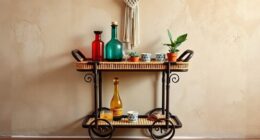 designing a boho bar cart