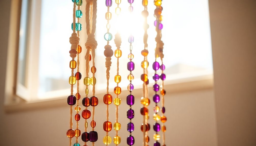 diy boho beaded curtain