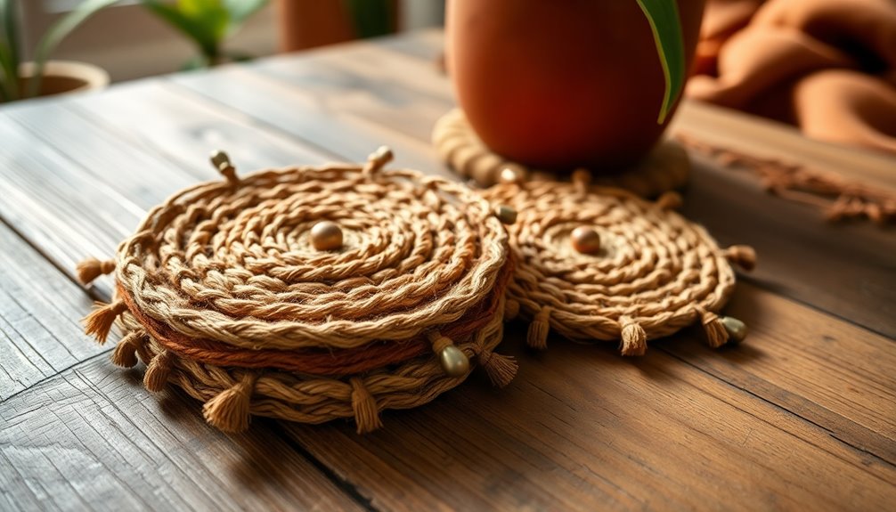 diy boho handmade coasters