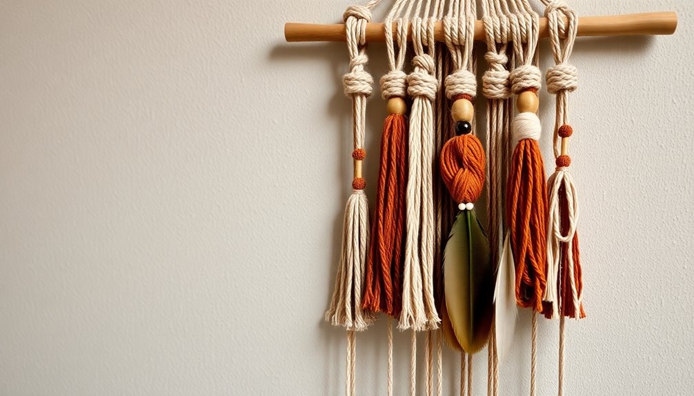 diy natural boho wall hanging
