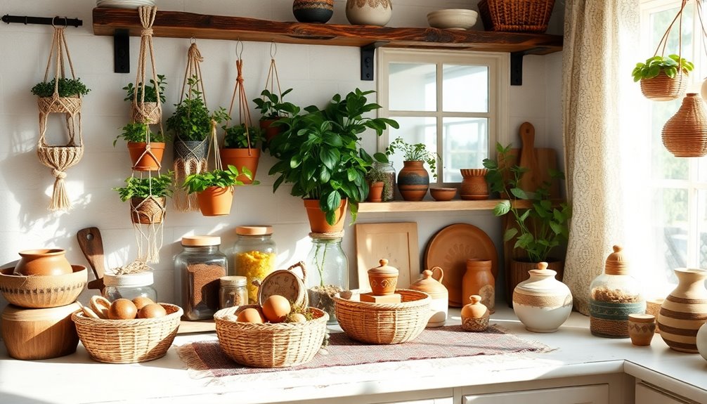 eclectic colorful natural cozy