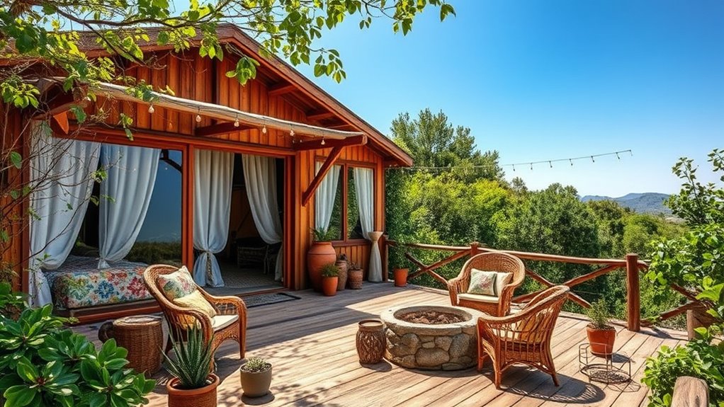 eco friendly boho accommodations