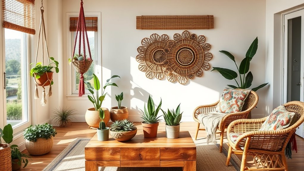eco friendly boho decor