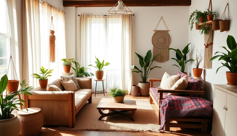 eco friendly boho interior design