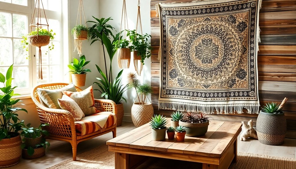 eco friendly boho interior design
