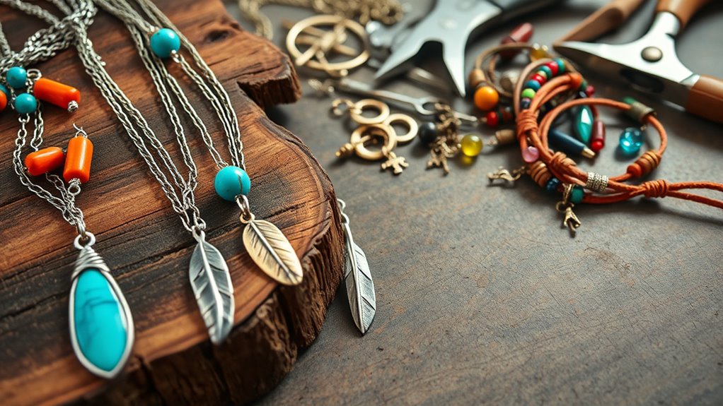 handmade boho jewelry crafting