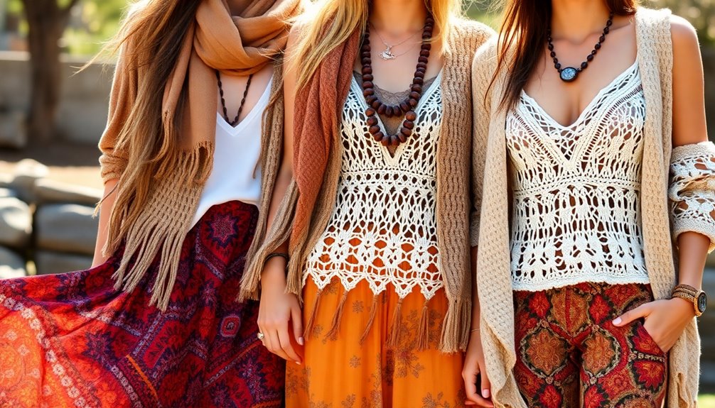 layered boho eclectic style
