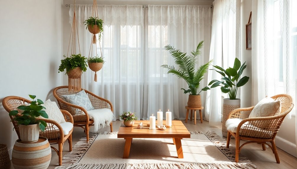 mindful boho living spaces