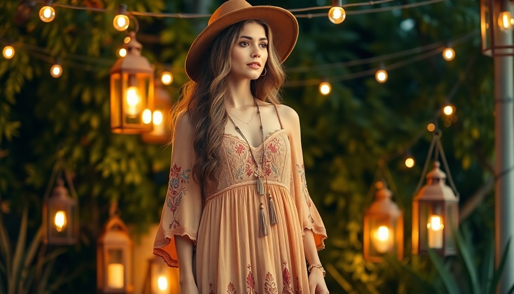 relaxed boho evening elegance