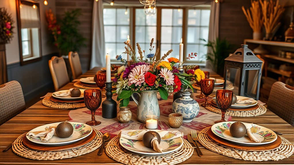 rustic boho thanksgiving decor