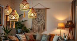 stylish boho room lighting