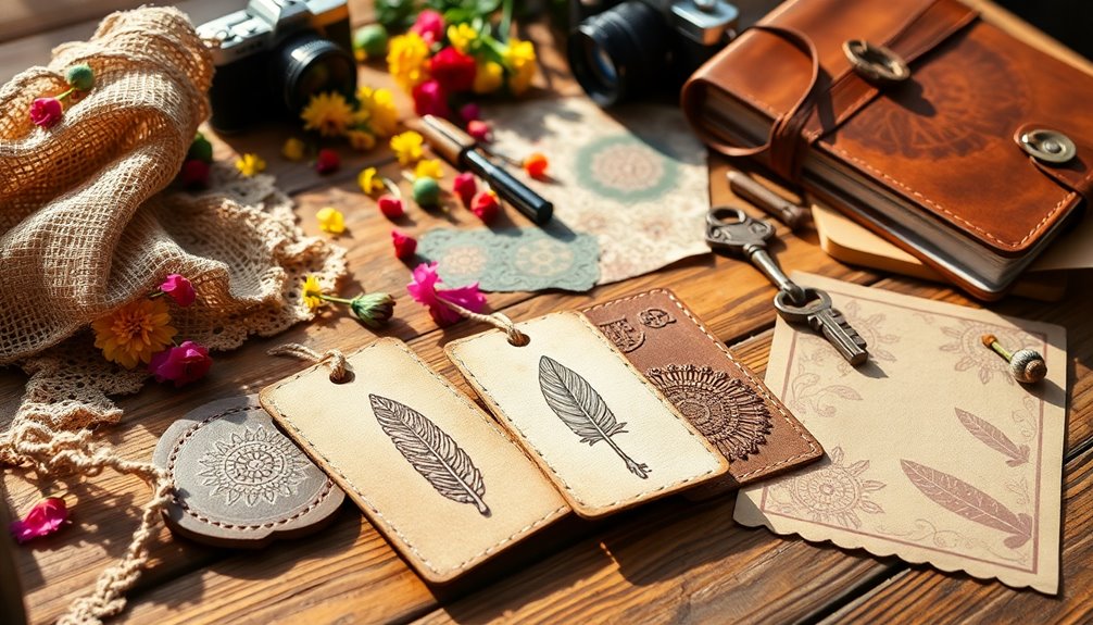 vibrant boho scrapbook design