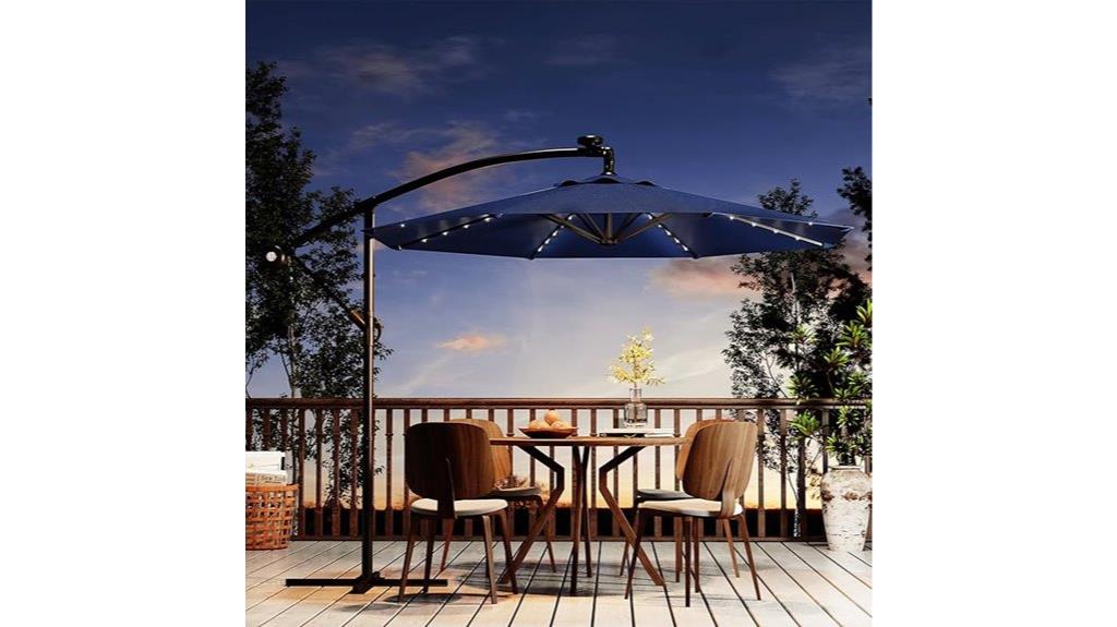 10 foot solar umbrella