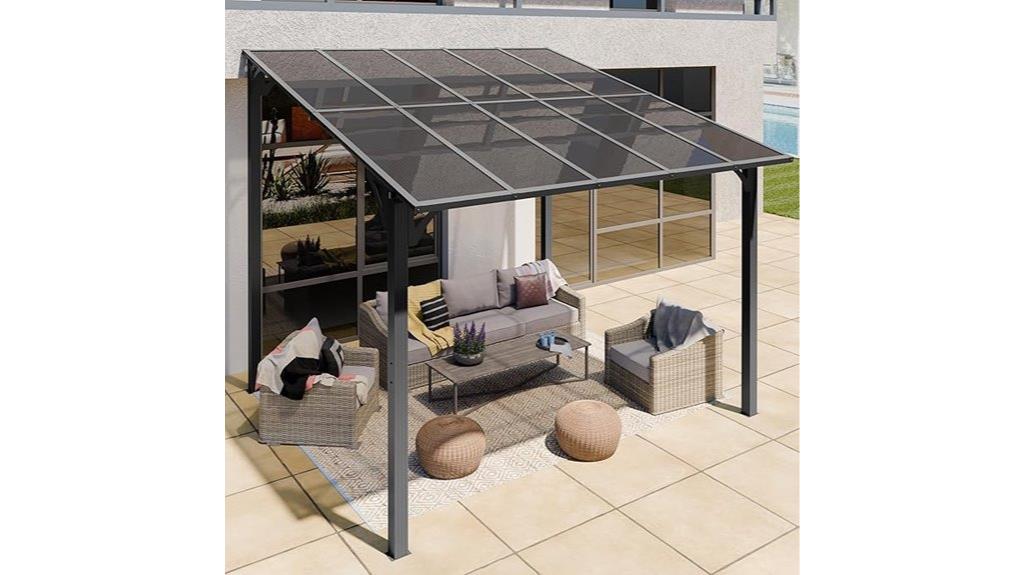 10x10 ft metal gazebo