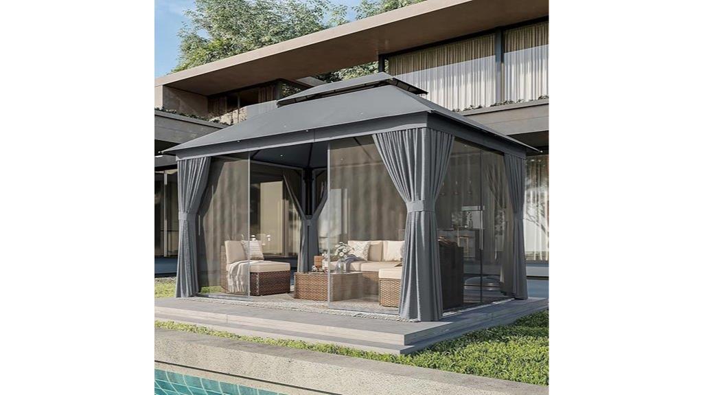 10x12 gazebo with mosquito netting