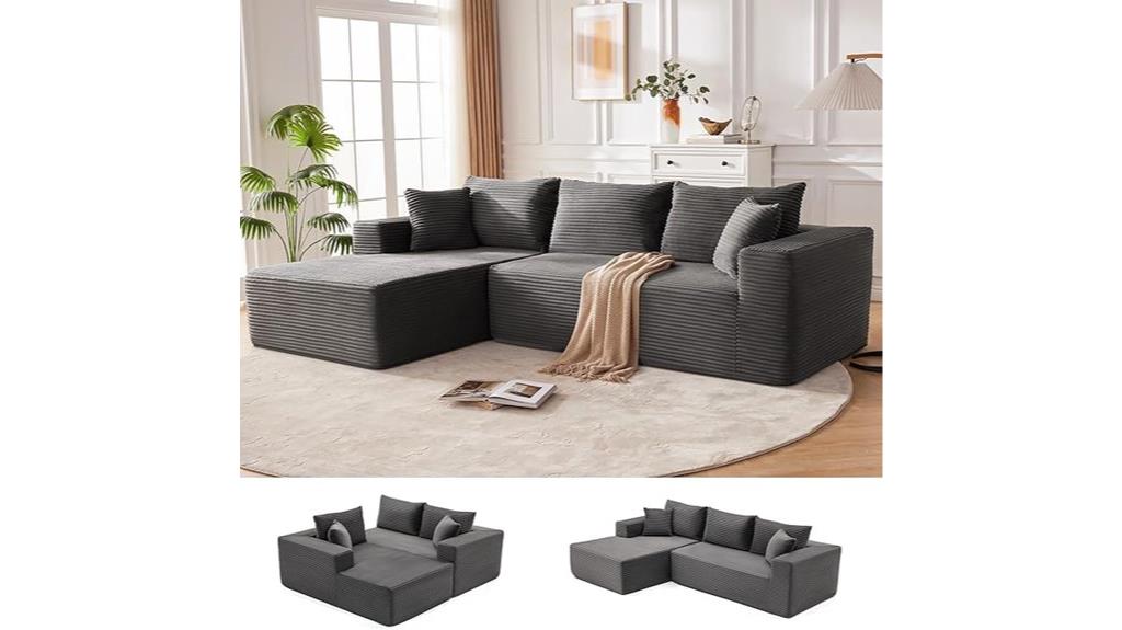 110 inch modular cloud sofa