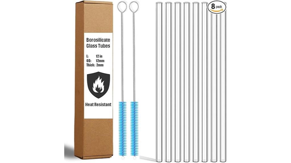 12 inch borosilicate glass pack