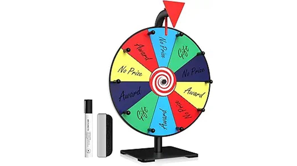 12 inch prize spinning wheel