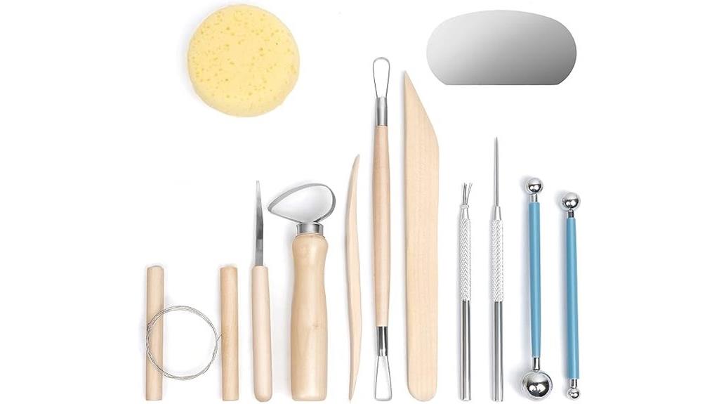 12 piece clay sculpting set
