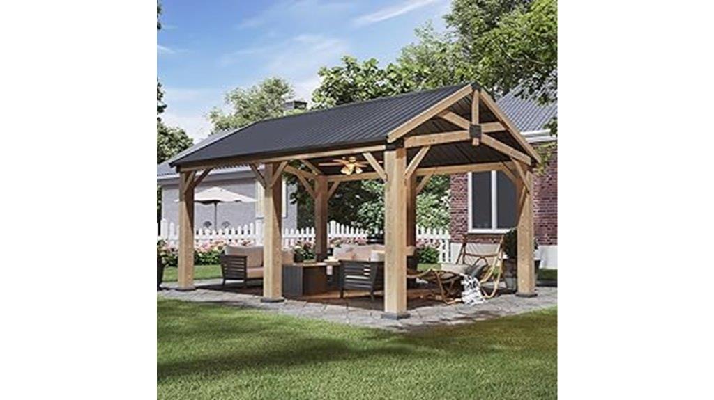 12x16 wooden gazebo