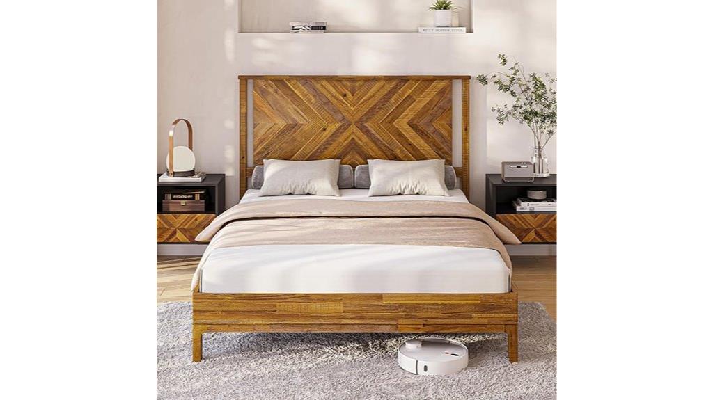 14 inch deluxe bed frame