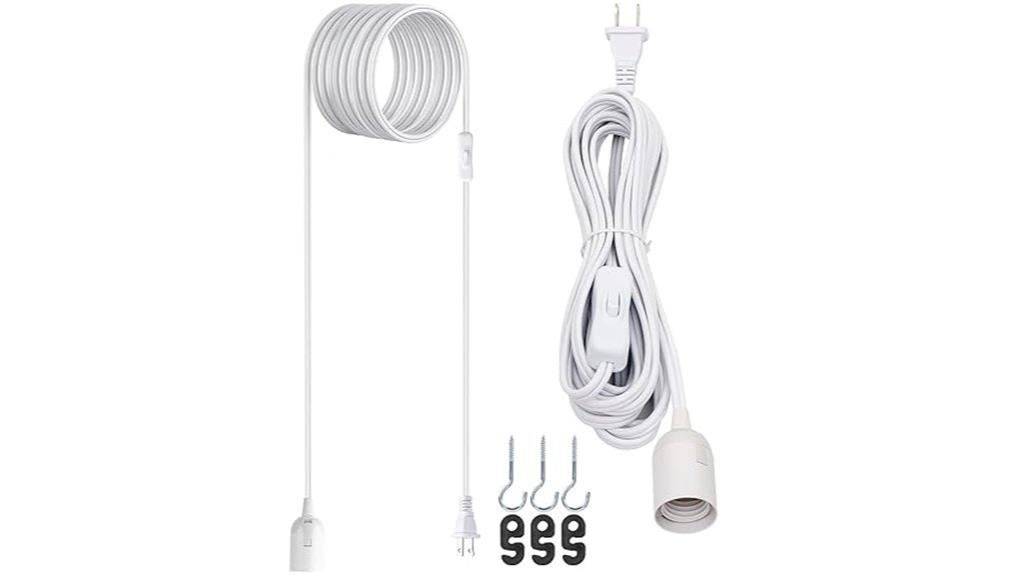 20 foot pendant light cord