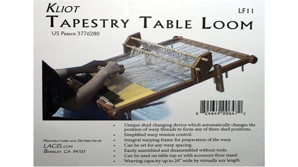 20 inch hardwood tapestry loom
