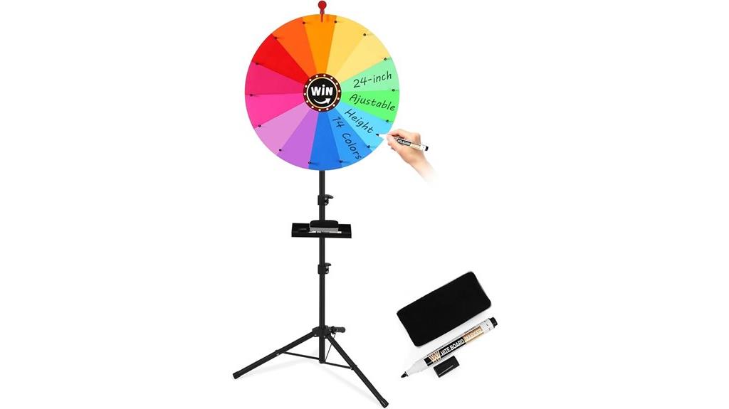 24 inch adjustable spinning wheel