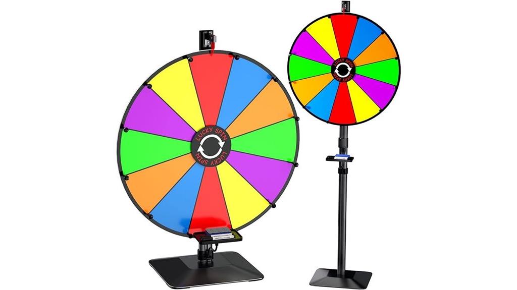 24 inch spinning prize wheel