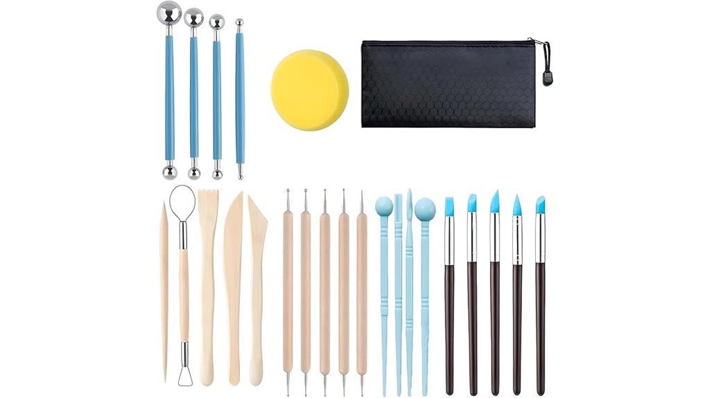 25 piece clay sculpting kit