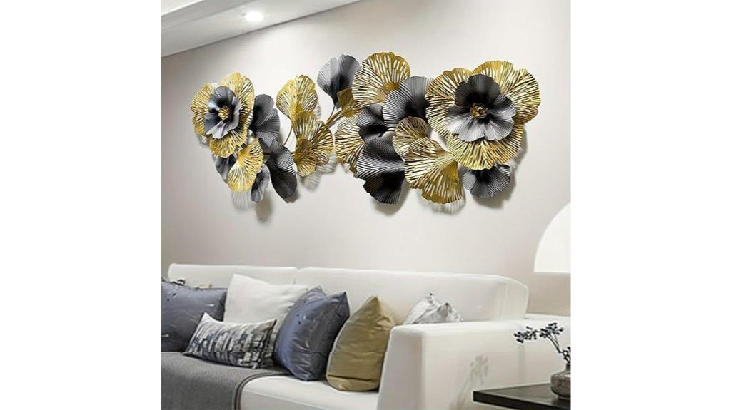 3d metal flower wall art