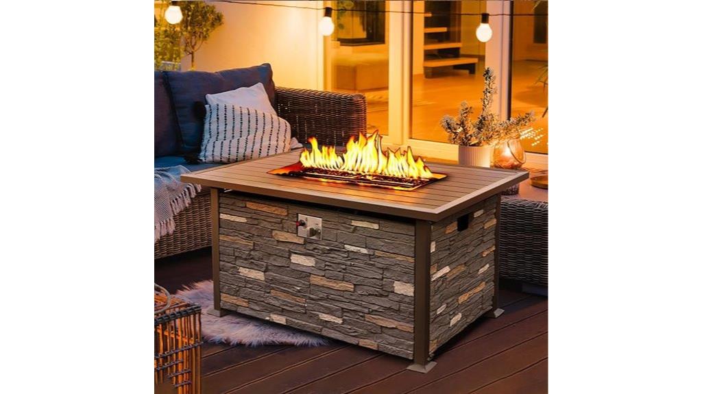 48 inch propane fire pit