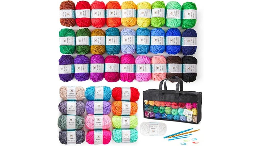 48 piece crochet yarn kit
