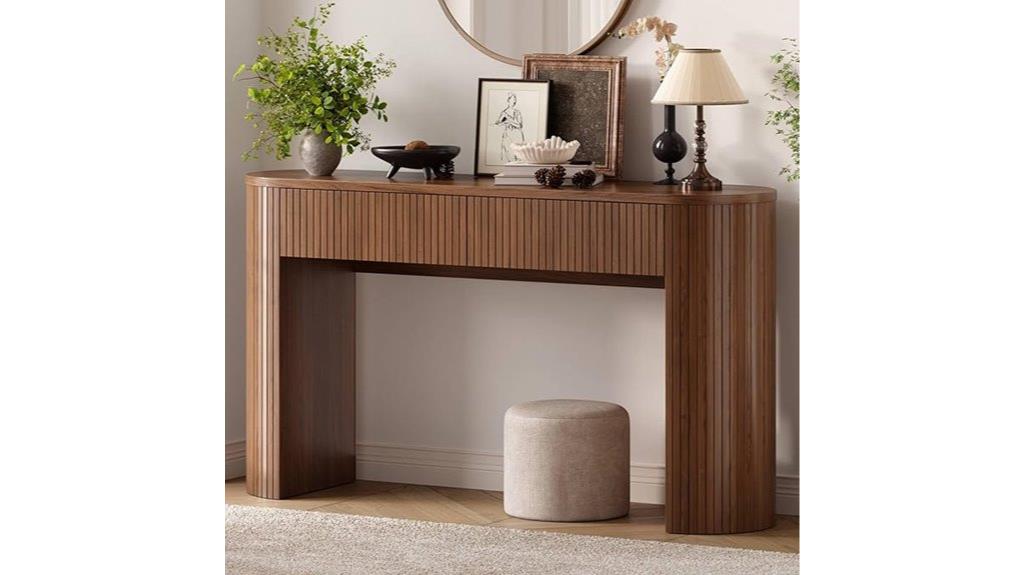 55 inch console with storage