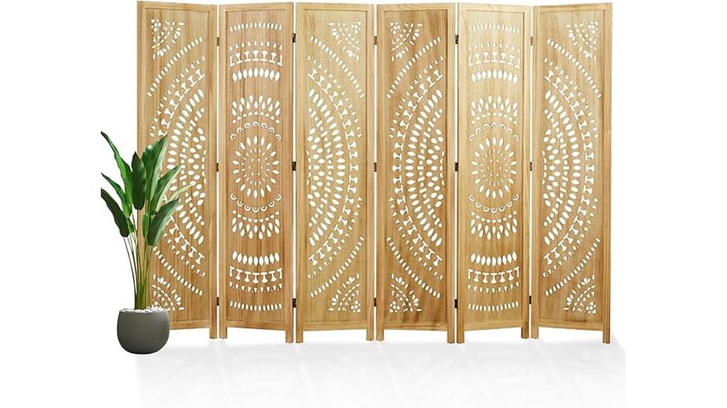 66 9 inch carved folding divider