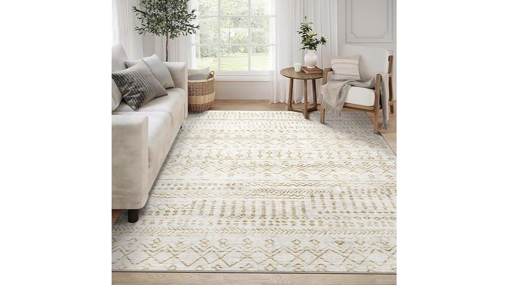 8x10 washable boho rug