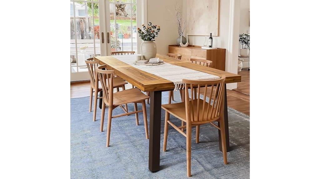 acacia wood dining table