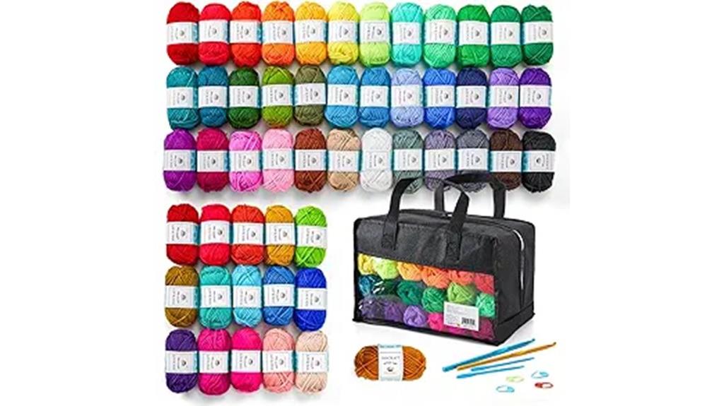 acrylic yarn skeins set