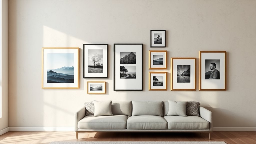 adjust art for wall height