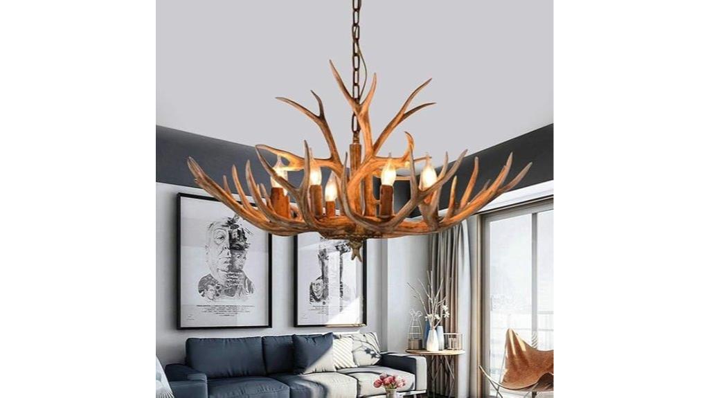 adjustable antlers chandelier