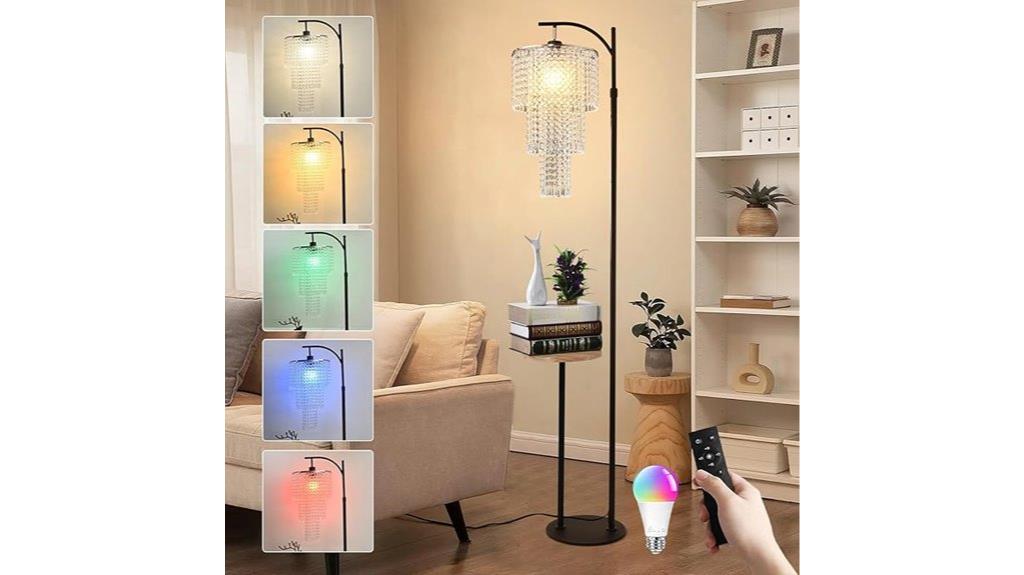 adjustable crystal led lamp
