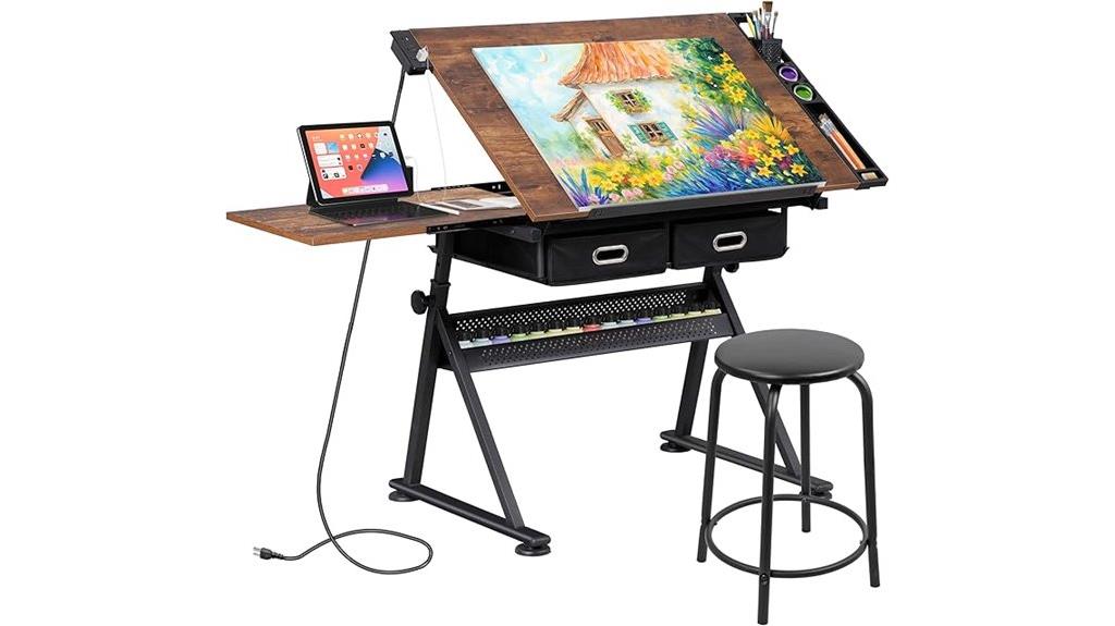 adjustable drafting table