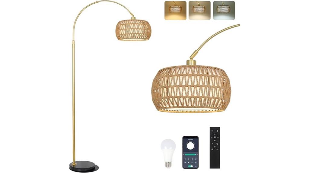adjustable gold floor lamp
